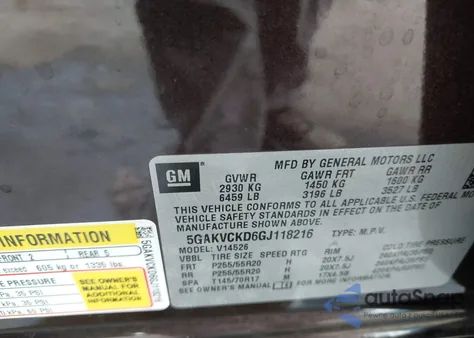 2016 Buick Enclave Premium z USA, uszkodzony, nr VIN 5GAKVCKD6GJ118216